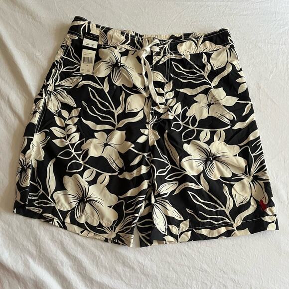 Polo Ralph Lauren Other - Polo by Ralph Lauren Hawaiian Floral Swim Trunks Shorts Size 28 Small NWT